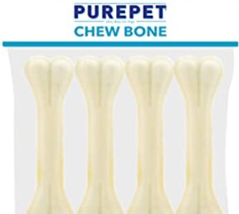Purepet Pressed Chew Bones 4Pk Large Breed