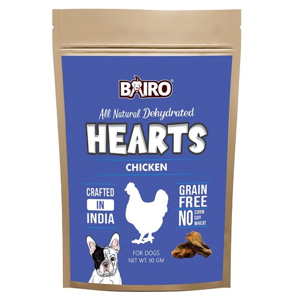 Bairo Dog Food Range (Treats, Hearts 90g)