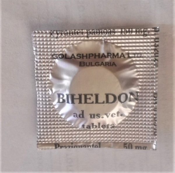 Biheldon Dog and Cat Dewormer (Drontal analogue) - Small 1 Pill