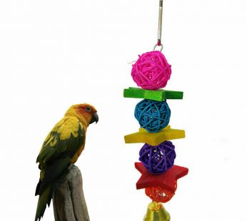 Bird Toy with Bell for Budgie Cockatiel Cage Birds