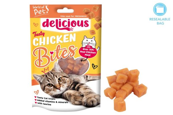 World of Pets Chicken Bites Cat Treat